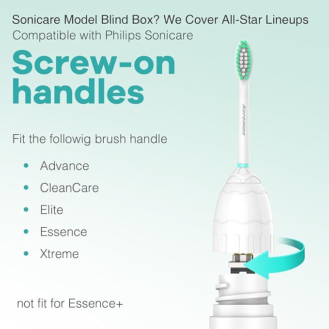 Aoremon Toothbrush Replacement Heads fit for Philips Sonicare E-Series