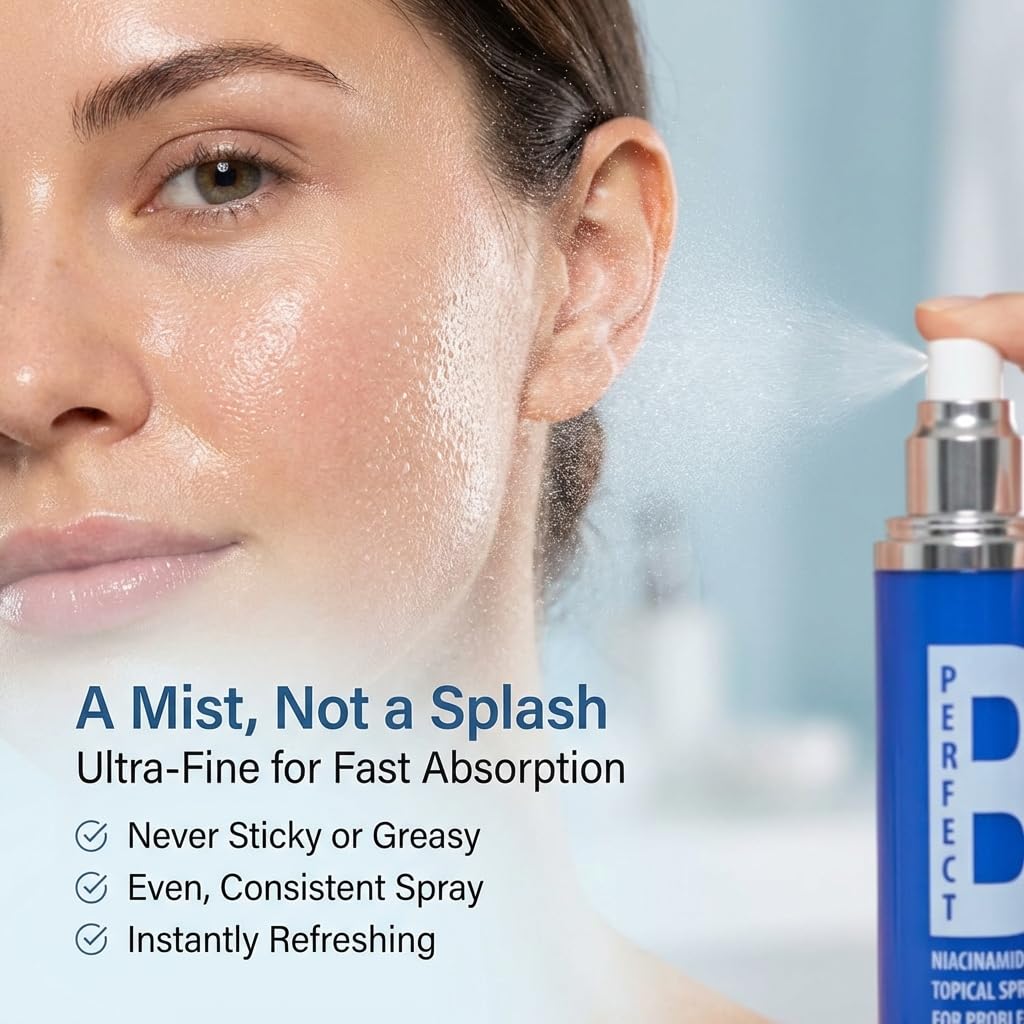 Perfect B3 Niacinamide Spray for Face, Vitamin B3 Face Mist 3.6oz