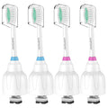 Replacement Toothbrush Heads for Philips Sonicare E-Series/Essence/Xtreme/Elite and Other Screw-on Models, 4 Pack, Dupont Bristles for Effective Cleaning