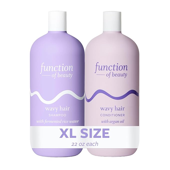 Function of Beauty Wavy Hair Shampoo & Conditioner XL Set - Anti-Frizz