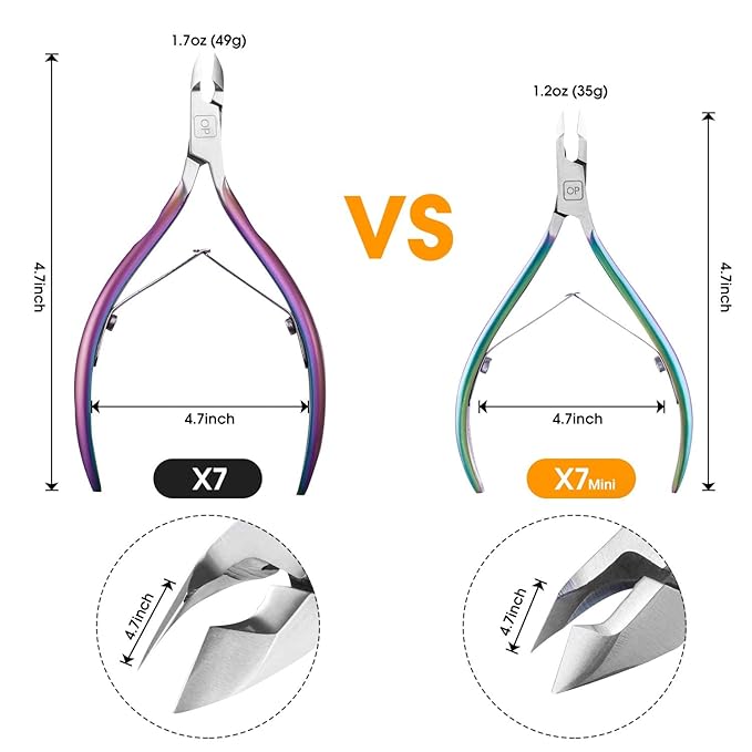 opove Cuticle Trimmer Cuticle Nipper X7 mini Color Gradient
