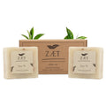 ZÆT Green Tea Soap Bar, 2 Pack Natural Handmade Bar Soap with Olive, Almond & Coconut Oil, Moisturizing Soap Bar, Gentle Non Toxic Bath Soap for All Skin Types, 140g Each