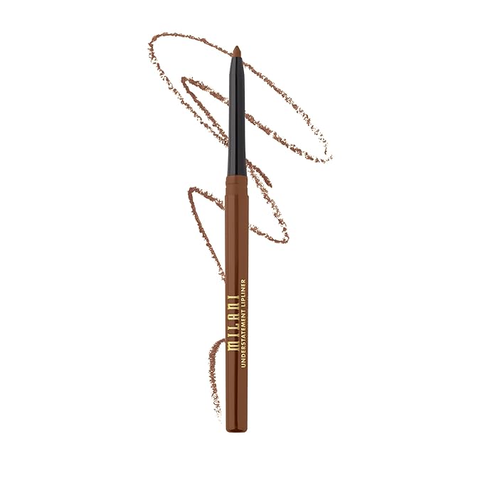 Milani Understatement Lipliner Pencil - Highly Pigmented Retractable Soft Lip Liner Pencil, Easy to Use Lip Makeup - Saucy Toffee