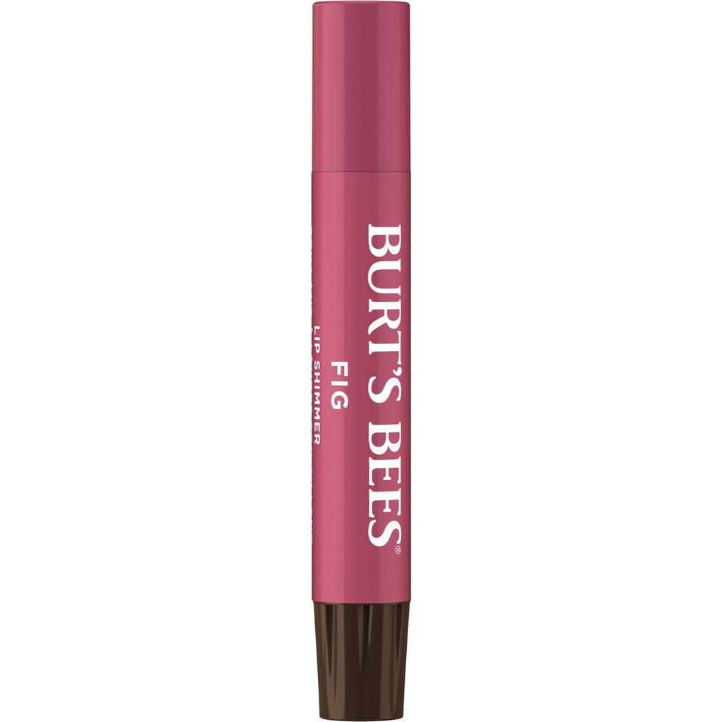 Burt's Bees Shimmer Lip Tint Set, Mothers Day Gifts, Tinted Lip Balm Stick, Moisturizing for All Day Hydration with Natural Origin Glowy Pigmented Finish & Buildable Color, Fig (4-Pack)