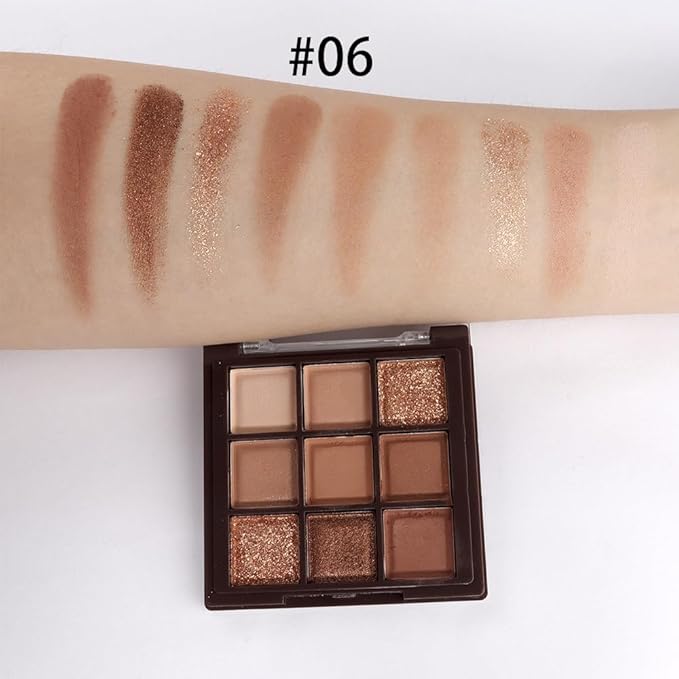 CAKAILA Brown Eyeshadow Palette-Neutral Nude Brown Smokey Eye Shadow Palette,Rose Gold Bronze Naked Cream Eyeshadow Palette Makeup,Natural Eyeshadow for Eyes Long Lasting Naturing-Looking