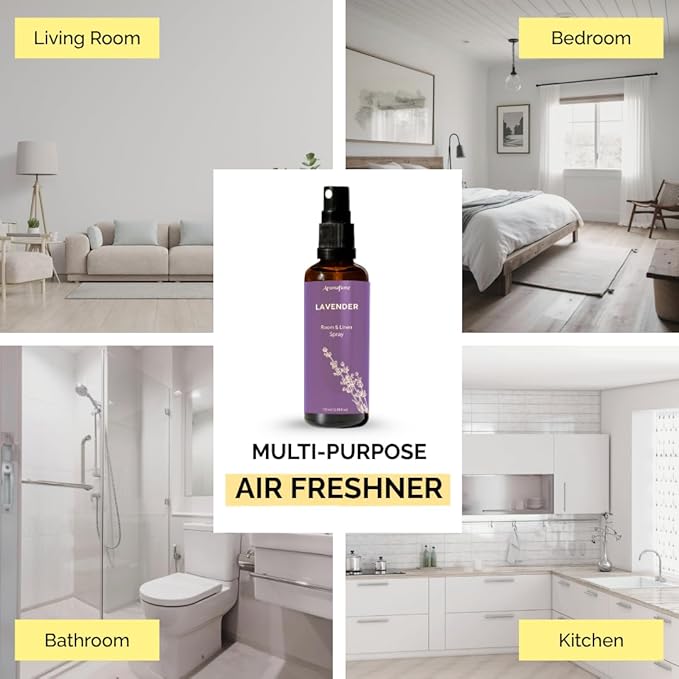 Lavender Air Freshener Spray for Room, Linen & Pillow 100ml by Aromafume