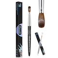 KEMEISI Acrylic Nail Brush Size #08, 100% Pure Kolinsky Nail Art Brushes for Acrylic Application, Sturdy Handle Oval Shaped Acrylic Powder Nail Design Tools for Professional Manicure DIY