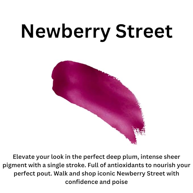 Boston Mints Newberry Lip Gloss (.25oz) Vegan, Gluten-Free, Cruelty-Free Formula With Aloe, Vitamins C & E, Spearmint Extract and a Sheer Shine Finish for Soft, Fuller-Looking, Hydrated Lips