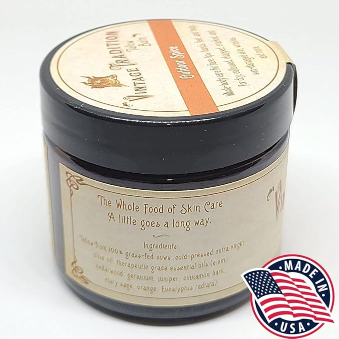Vintage Tradition Spice Oils Grass-Fed Tallow Balm | All-Purpose 2 oz