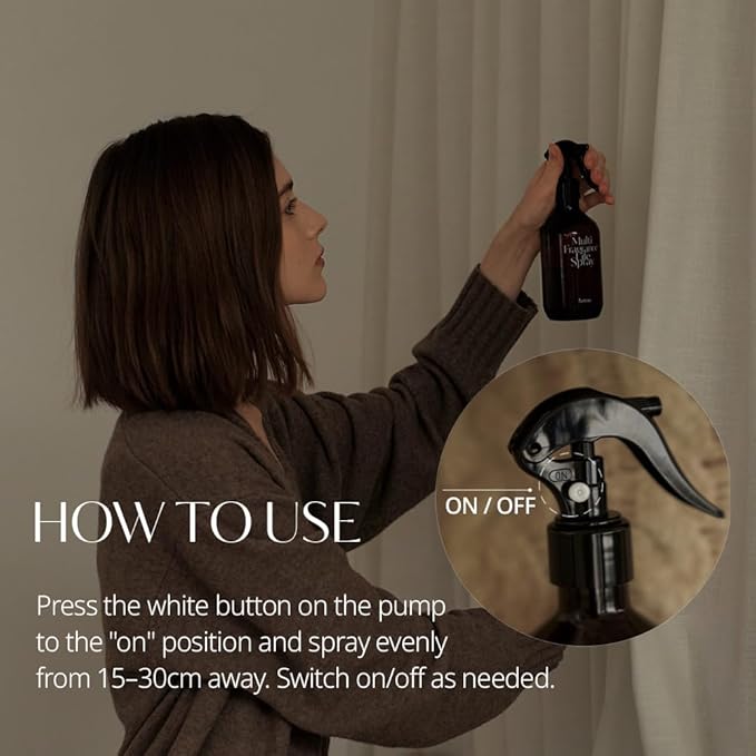 hetras Multi Fragrance Life Spray (Pure Laundry Scent) – Non-Aerosol Room & Fabric Deodorizer | Large Capacity 10.14 fl.oz x 2-Pack | Fresh Cotton & Warm Linen Aroma Infused with Essential Oils