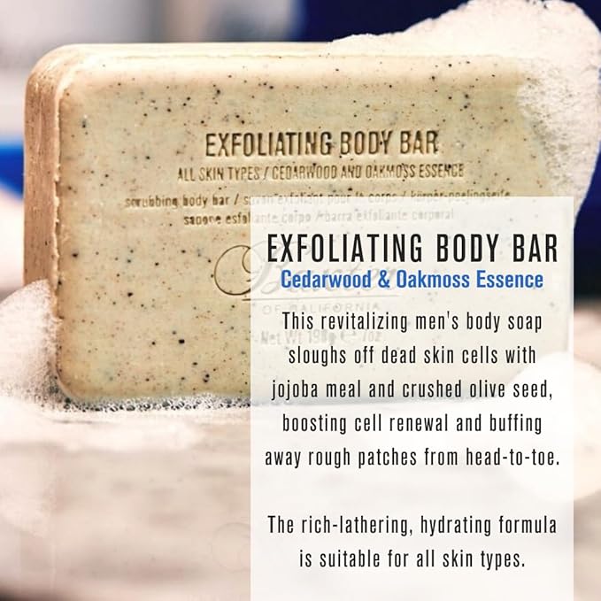 Baxter of California Exfoliating Body Bar Soap, 7 oz