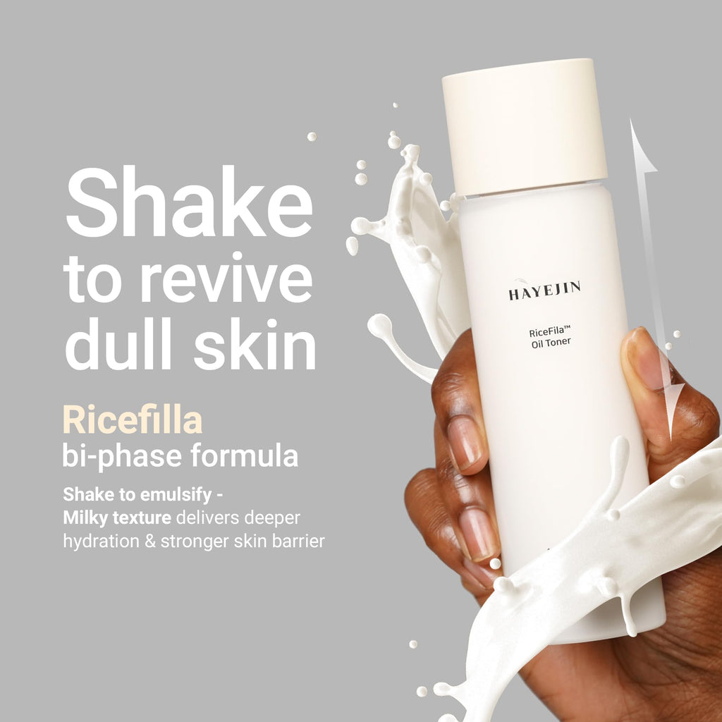 HAYEJIN RiceFila Oil Toner - Rice Bran Milky Face Toner Cream 5.07 fl oz