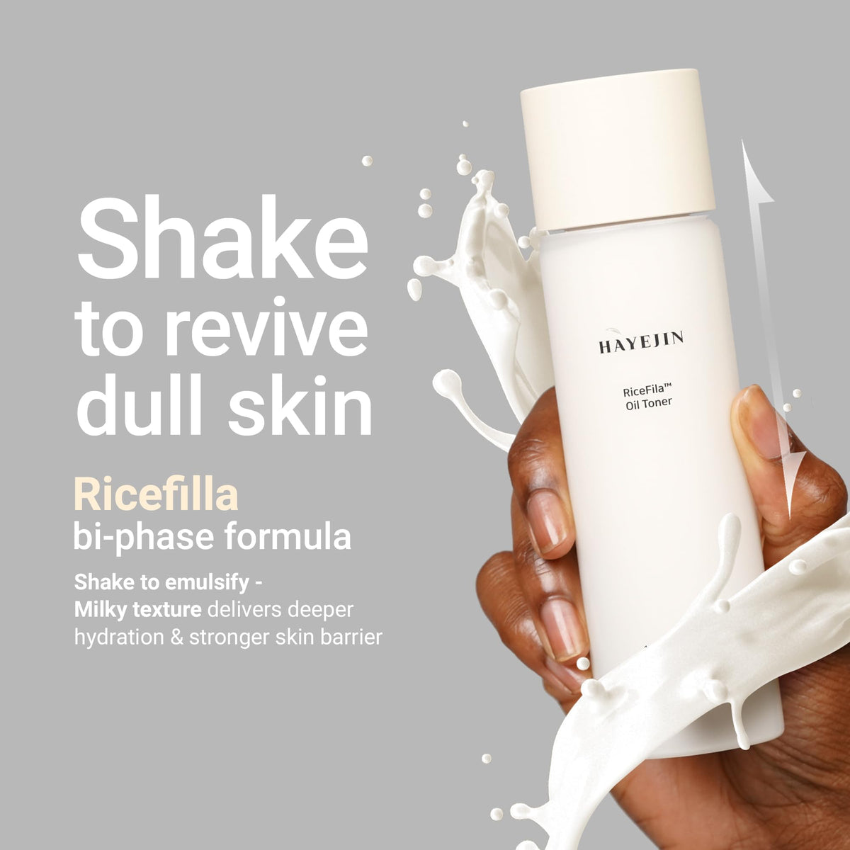 HAYEJIN RiceFila Oil Toner - Rice Bran Milky Face Toner Cream 5.07 fl oz