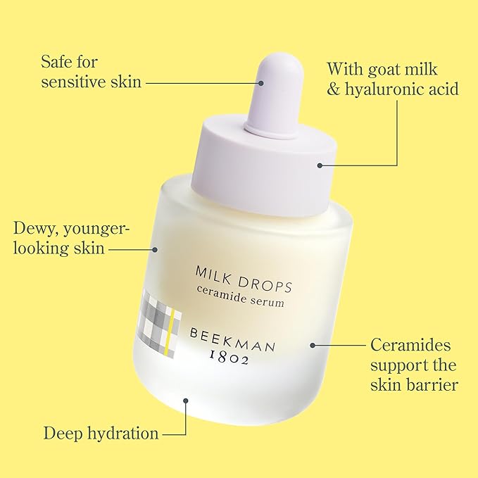 Beekman 1802 Milk Drops Ceramide Facial Serum, 1 fl oz