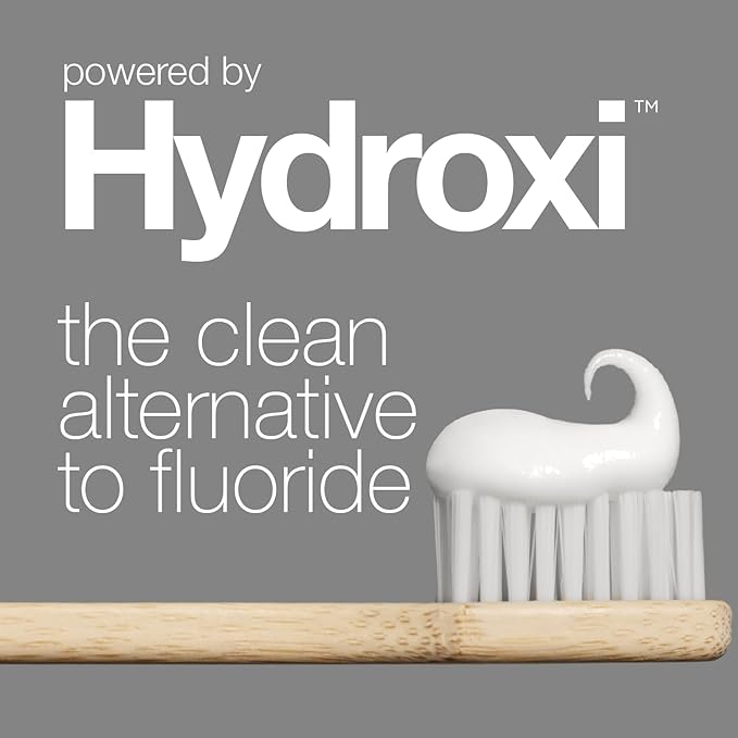 Davids Hydroxi Fluoride Free Nano Hydroxyapatite Toothpaste for Remineralizing, Sensitive Support, Whitening, Antiplaque, SLS Free, Natural Peppermint, 5.25oz, Made in USA