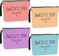 4Pcs Girls Trip Gifts Favors Weekend Bag Funny Makeup Bag Girl Weekend Gift