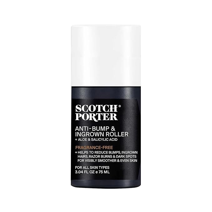 Scotch Porter Anti-Bump & Ingrown Roller for Men with Aloe & Salicylic Acid