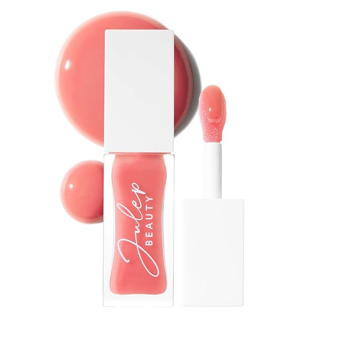 Julep So Plush Glossy Lip Oil – Hydrating Lip Tint & Gloss, Fresh Peach