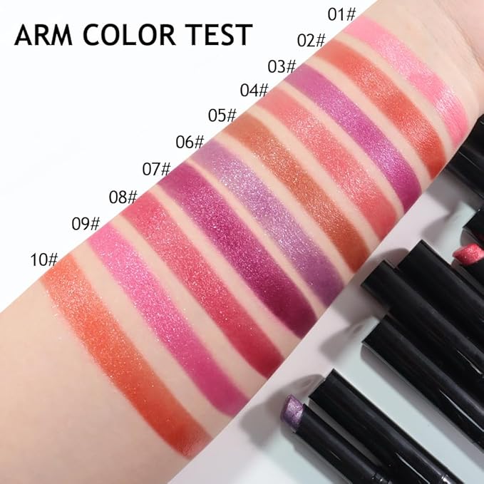 Nude Metallic Lipstick for Women,Lightweight Comfortable Non-Drying Shimmer Frosted Lipstick,Glitter Lip Gloss Stain Long Lasting Waterproof Smudge Proof 24 Hour Full Coverage Lip Makeup,Vegan