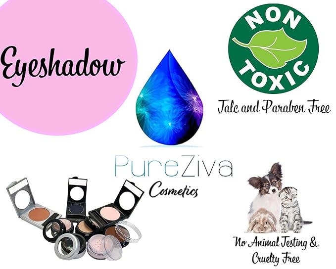 Pure Ziva Sand Beige Cool Toned Taupe Neutral Light Brown Pressed Powder Single Vegan Eyeshadow; Talc, Paraben & Cruelty Free