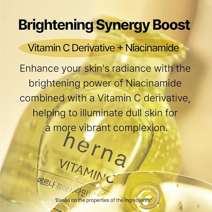 Herna Pure Vitamin C Serum - Niacinamide, Facial Brightening Care, Korean Skin Care (30ml/1.014fl.oz.)