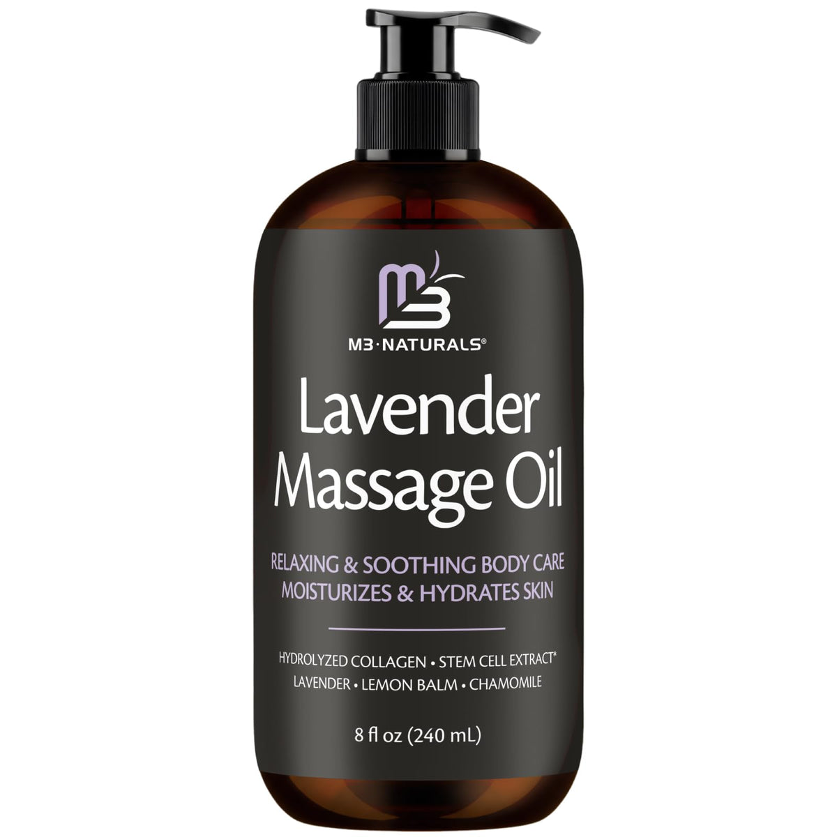 Anti Cellulite Massage Oil & Lymphatic Drainage Massager Kit, 8 fl oz by M3