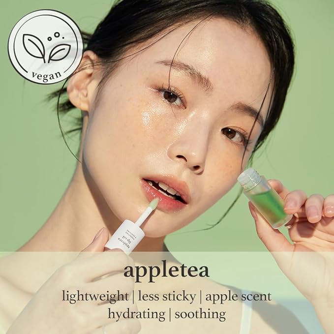 NOONI Korean Lip Oil - Appletea - Plumping & Hydrating Tinted Lip Gloss