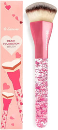 Lamora Heart Foundation Brush - Blending Liquid Cream Mineral Face Brush