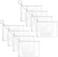 Fassave 8 Pack Mini Zipper Mesh Makeup Bags, Nylon Cosmetic Bags Toiletry Purse Travel Organizer Bags Inside Bag for Office Travel Organization (White, XS)