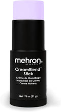 Mehron Makeup CreamBlend Stick | Face Paint, Body Paint, & Foundation Cream Makeup | Perfect for Halloween.75 oz (21 g) (Pastel Purple) | Made in the USA