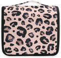senya Hanging Travel Toiletry Bag Kit Makeup Case Cosmetics Organizer for Men Women (Leopard)