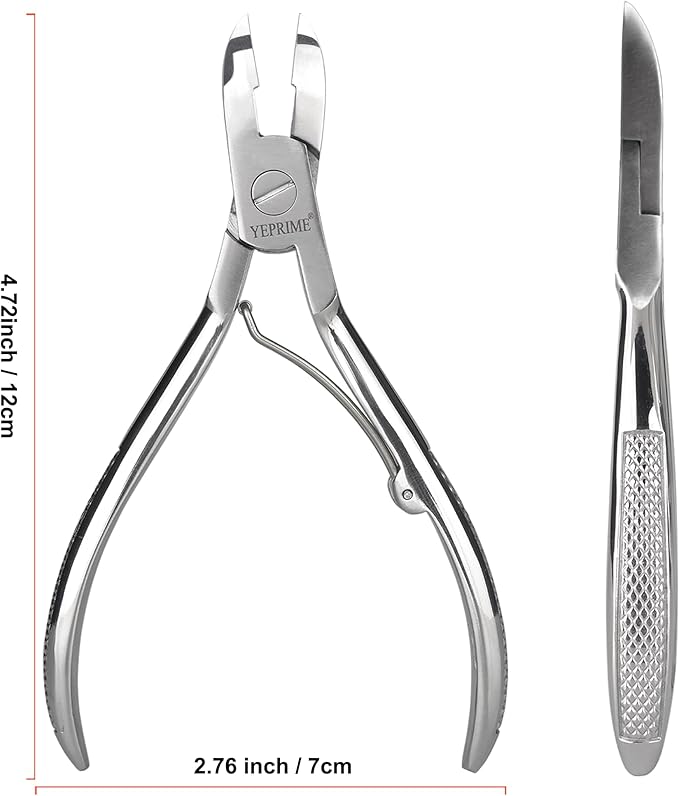 YEPRIME Toenail Clippers for Thick and Ingrown Nails, Convex Blades