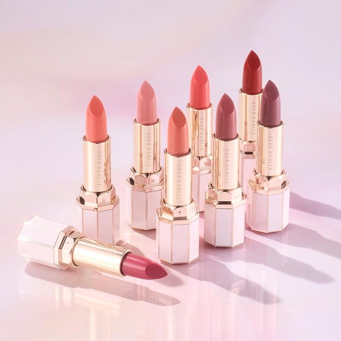 DEARDAHLIA Lip Paradise Sensual Lip Glow (Felicia) - Hydrating Vegan Lipstick with Glossy Finish, Vibrant Color, Smooth Application, Natural Radiant Glow & Shea Butter Nourishment, 0.11 oz