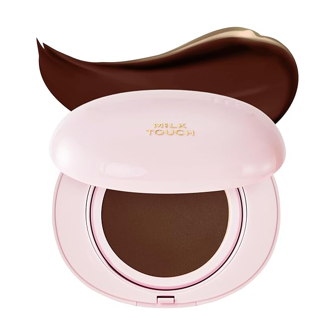 milktouch Cushion Foundation, 24H Flawless Skin, Radiant Shine, No Oxidation, Long-Lasting, Non-Creasing, 60% Hydrating Skincare Infused Korean (50C Chocolate)
