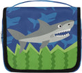 OMFUNS Funny Shark Hanging Travel Toiletry Kit Bag with Hook for Men and Boys, Ocean Animal Makeup Case Waterproof Cosmetic Bag Storage Bag Organizer for Accessories Toiletries