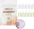 Lea ll U 2 in 1 Disposable Makeup Remover Set, Portable Mini Liquid Remover Oil serum 10 Pieces, Includes 20 Remover Cottons, Natural Deep Cleanser for Face, Portable Skincare Facial Oil