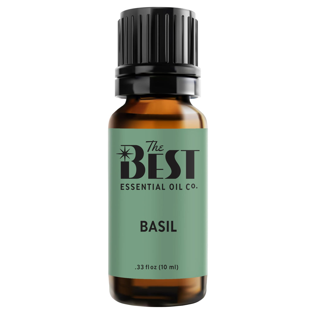 The Best Basil Essential Oil Premium Grade- 100% Pure & Natural for Aromatherapy, Diffuser, Spa, Massage, Air Freshener- 10 ml (.33 fl oz)