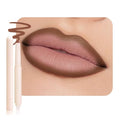 QIDSTERS Plump Matte Crayon Lip Liner Pencil, Maroon Lipstick Lip Liners for Women, 24 Hour Long-Lasting Lip Gloss Makeup, With Silicone Smudger for Define Contours & Sculpting Lip, 05