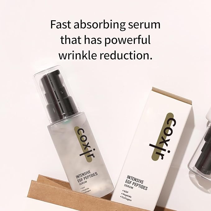 coxir Intensive EGF Peptides Serum, GHK-Cu Copper Peptide, 1.69 fl.oz