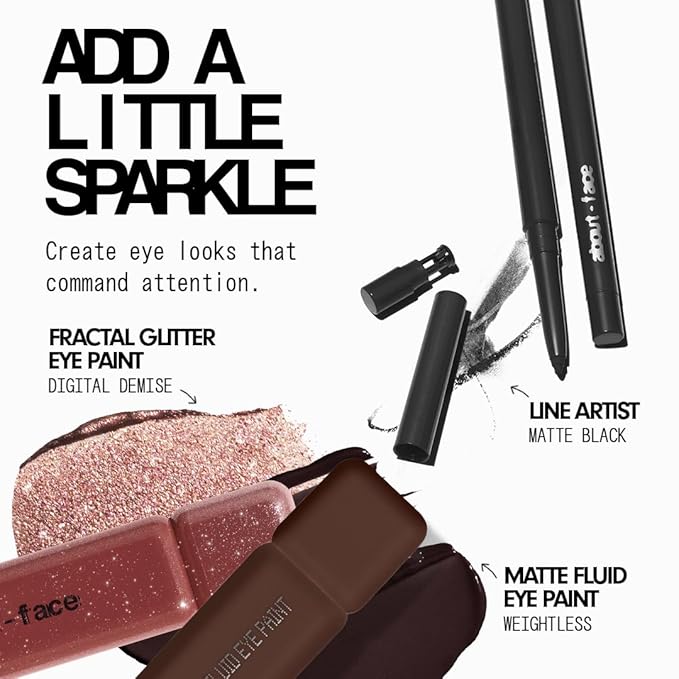 aboutface Fractal Glitter Eye Paint | Cinnamon | 0.13oz