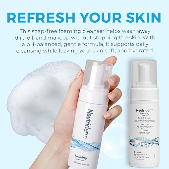 NEUTRIDERM Foaming Face Wash with Niacinamide & Vitamin C, 5 Fl Oz