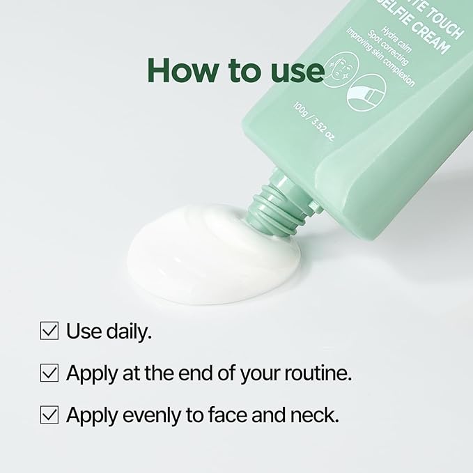 PONGDANG Tone-UP Touch Selfie Cream (3.52oz) | Brightening Cream for Face & Body, No Makeup Natural Look | Hydrating & Redness-Soothing Formula | Korean Skin Care