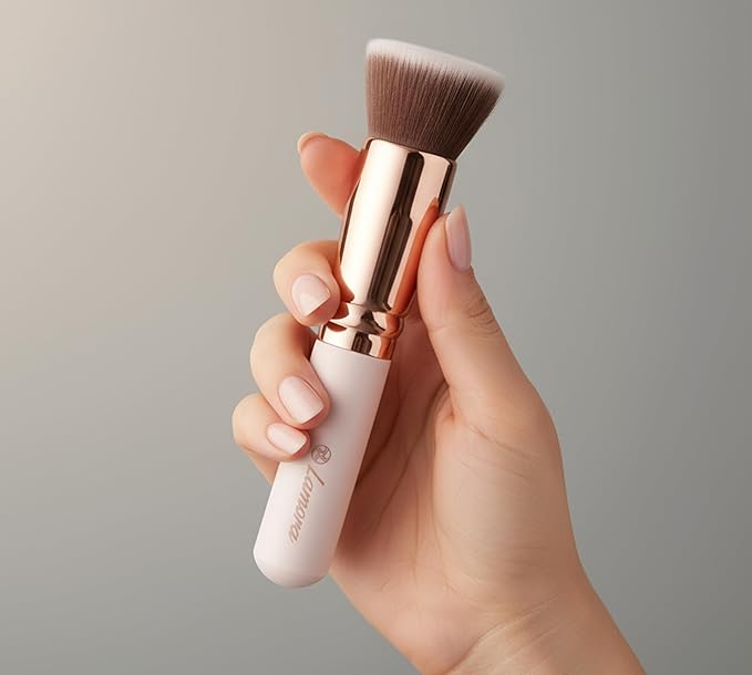Lamora Flat Top Kabuki Foundation Brush - Liquid Cream Powder Face Brush