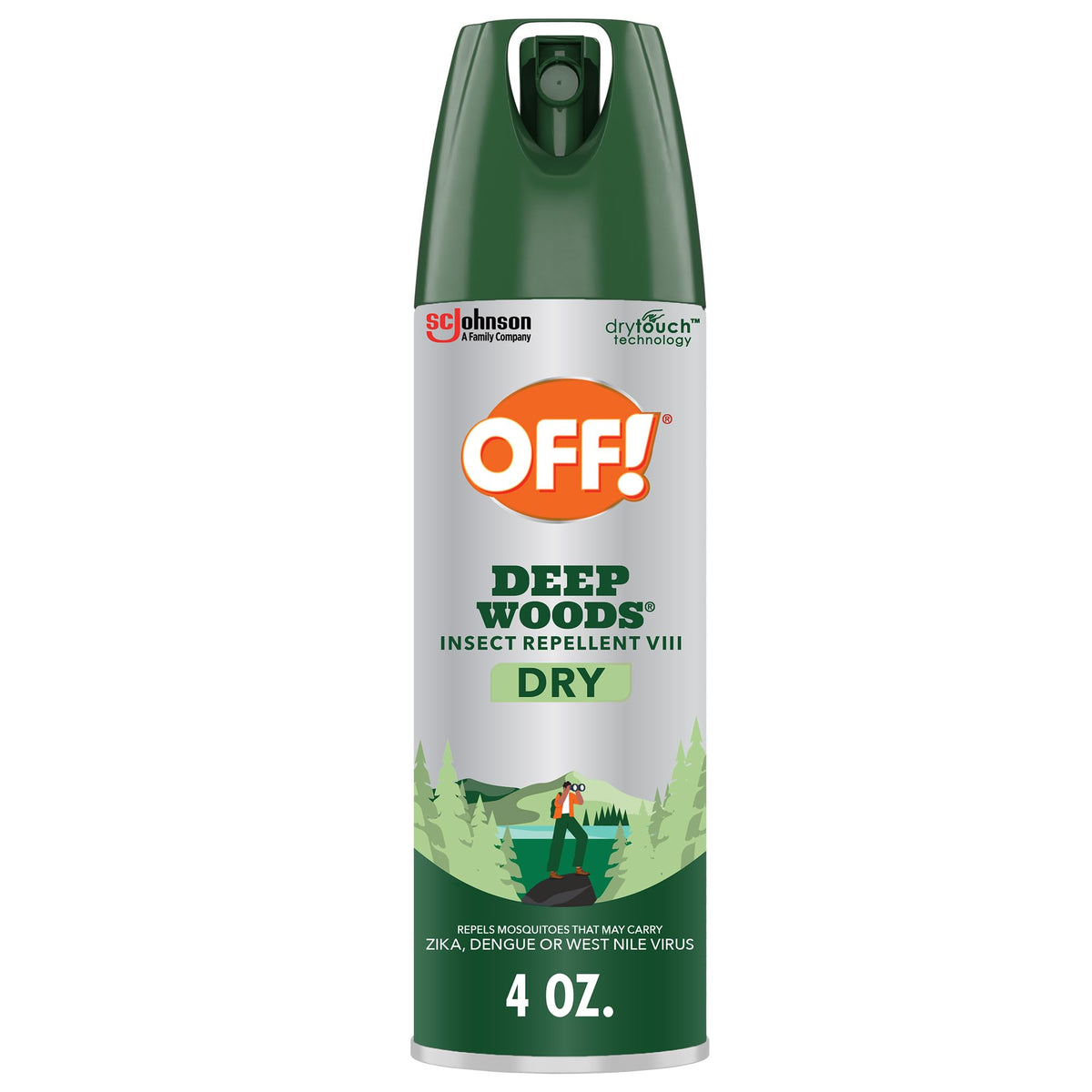 OFF! Deep Woods Insect Repellent Aerosol, Dry, Non-Greasy Formula, Bug Spray with Long Lasting Protection from Mosquitoes, 4 oz