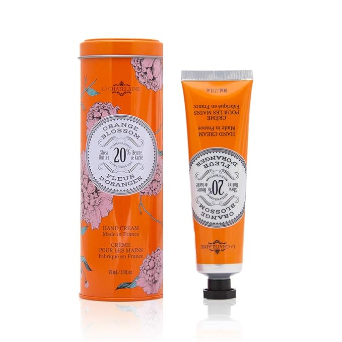 La Chatelaine Shea Butter Hand Cream, Made in France, Natural and Organic Ingredients, Gift Tin