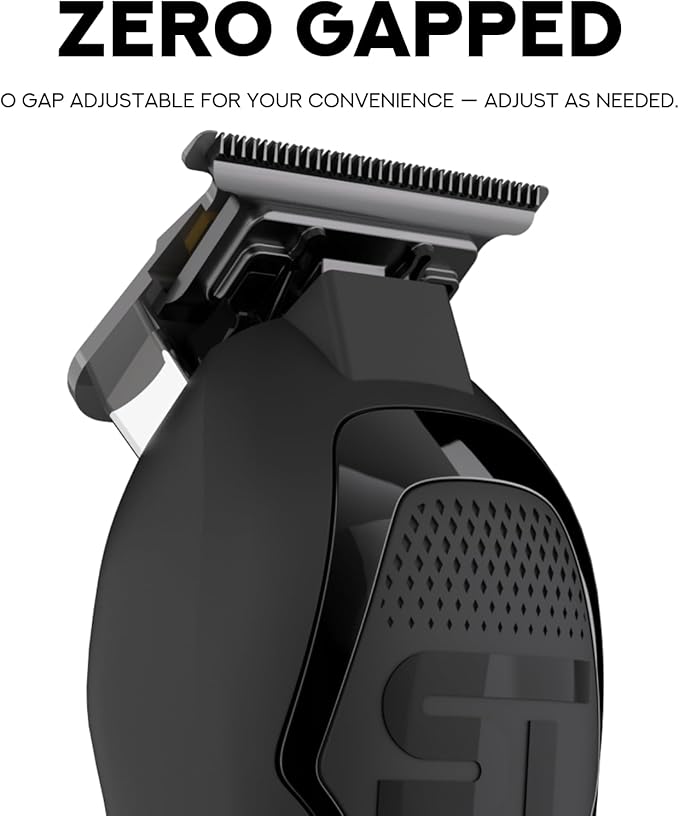 Supreme Trimmer Darkstar 72 Trimmer ST700 with Magnetic Vector Motor | 180 Min Run Time, 9000 RPM Barber Hair Trimmer | Low Noise, Professional Beard Trimmer DLC Blades (Black)