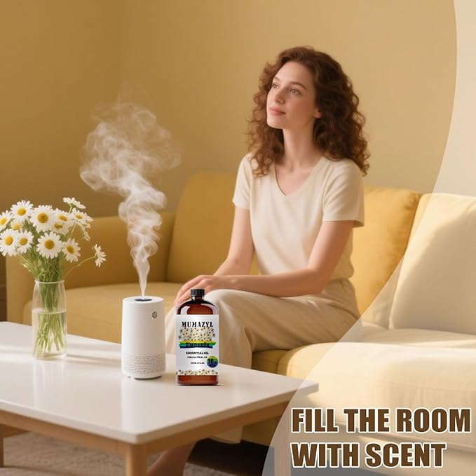 Chamomile Essential Oil, Chamomile Oil 16 Fl Oz 480ML for Diffuser Humidifier Yoga Cleaning DIY Candle Soap Making MUMAZYL Essential Oils
