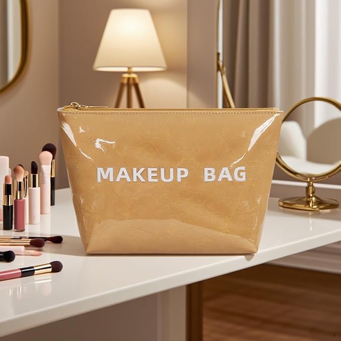 getgto Makeup Bag for Women, Portable Waterproof Cute Cosmetic Bags, Skincare Makeup Case Pouch with Zipper for Daily Use, Travel