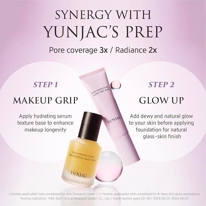 YUNJAC Skin Perfecting Glow Prep Base, 1.01 fl oz, Makeup Primer