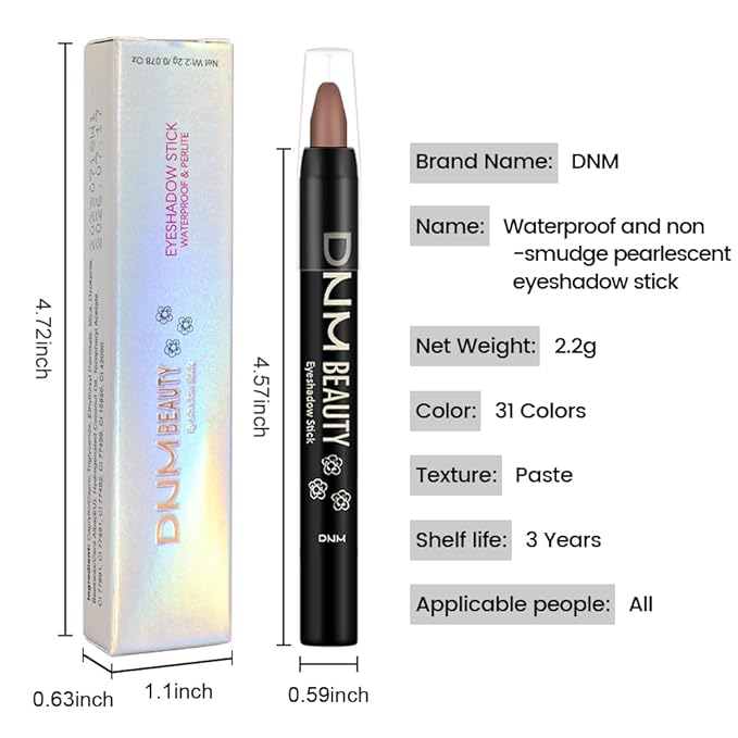 IATMOMOD Brown Matte Cream Eye Shadow Stick Makeup for Women, Brown Matte Eyeliner Pencil Eyeshadow Brightener Stick for Eyes, Waterproof Eyeshadow Applicator Blendable sombras para ojos 75#